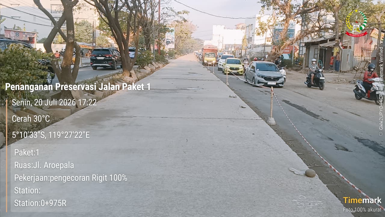 Jalan Hertasning Diaspal dan Aroepala Dibeton, Pemprov Sulsel Ungkap Alasannya